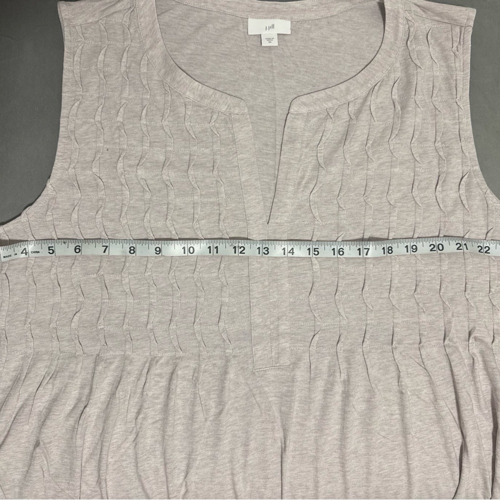 J.Jill Sleeveless Textured Knit Tunic Top Neutral Beige Size 3xl - Picture 7 of 7